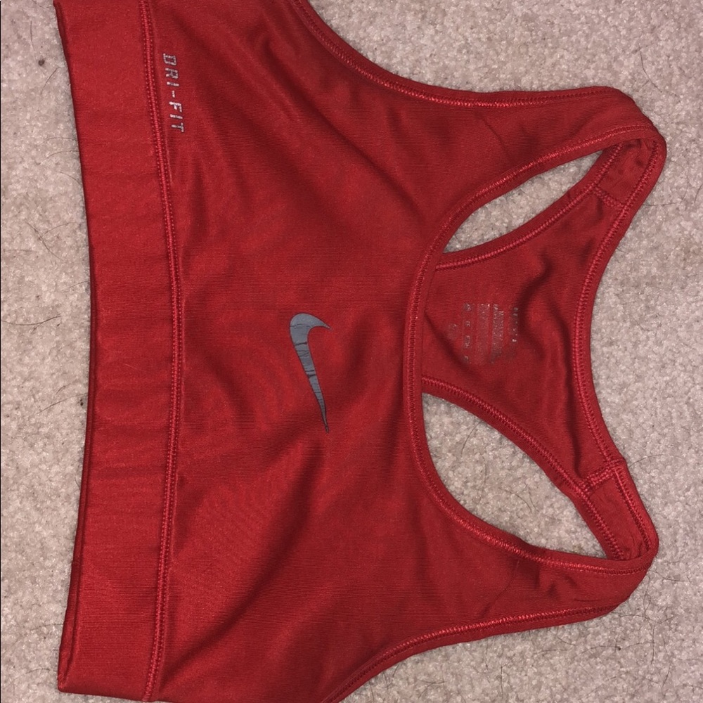 Red Nike bra